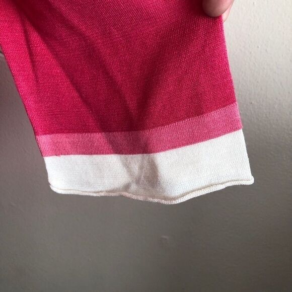 Magaschoni Pink Fine Knit Tunic Top Silk Blend - Picture 3 of 7